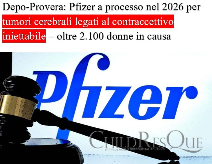 ChildQ53934's tweet photo. #ChildResQue 🌍🇺🇸
🔥 PROCESSO A DICEMBRE 2026 CONTRO PFIZER PER RISCHIO MENINGIOMI
Il giudice M. Casey Rodgers ha fissato il 7 dicembre 2026 per il primo processo (bellwether trial) nel MDL contro Pfizer (MDL No. 3140, Northern District of Florida)
https://t.co/WgjmVeWjaf https://t.co/K3E5A2j4SS