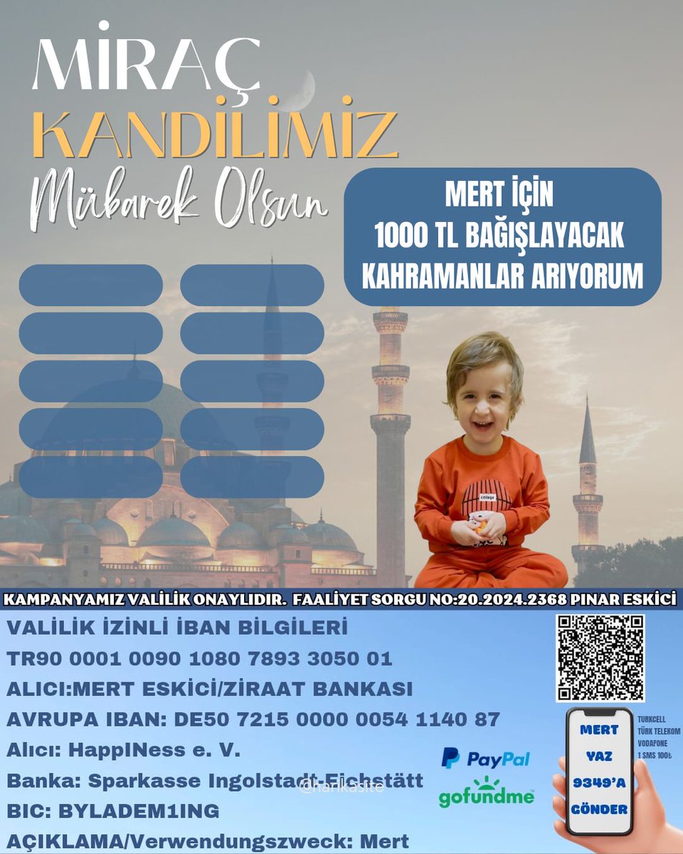#mirackandili <a href="/dmd_merteskici/">☀Dmd Mert Eskici</a> için kandil hayırlarınıza talibiz çok kişinin az yardımlarıyla ilacına kavuşmasına yardımcı olmak istermisiniz az çok demeden 
#denizli
#SONDAKİKA 
#Fenerbahçe 
#RezanEpözdemir 
N'GoloKante 
#MiraçKandili