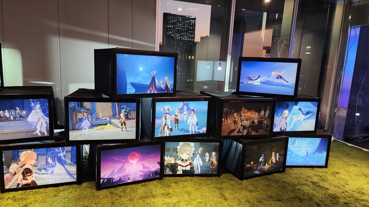 Genshin event over in Shibuya is pretty neat