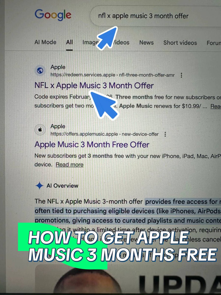 imolee01's tweet image. Do this exactly to claim Apple Music Free for 3months
Let me see your screenshot😌