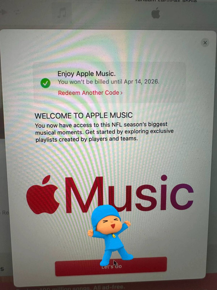 imolee01's tweet image. Do this exactly to claim Apple Music Free for 3months
Let me see your screenshot😌