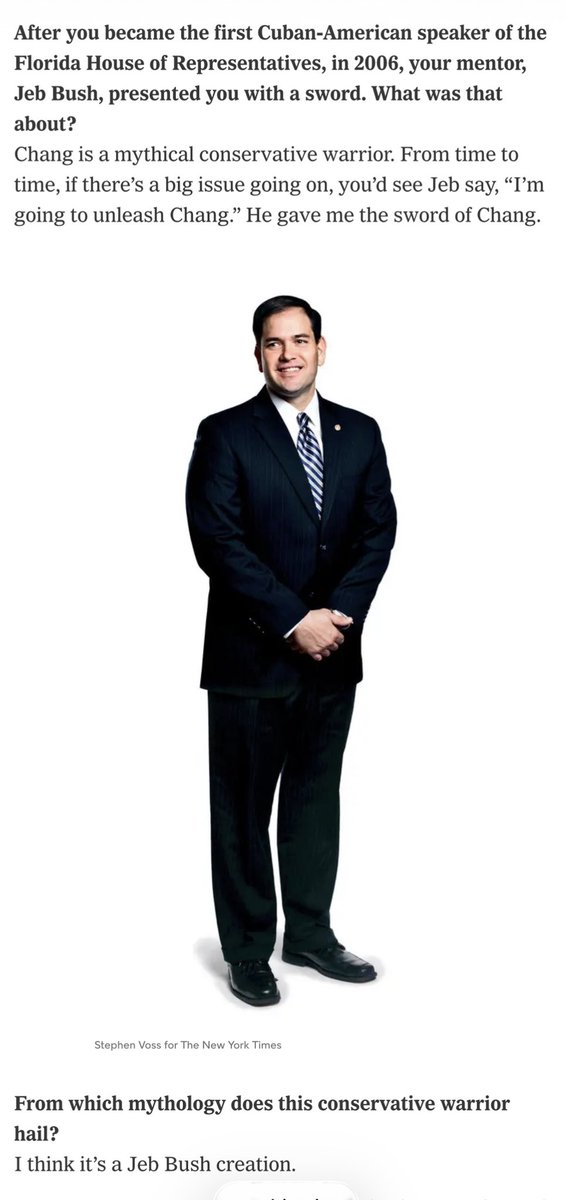 The even more obscure is that neither Rubio nor Bush seemed to know who Chiang was. Rubio thought he was a joke Bush had made up.