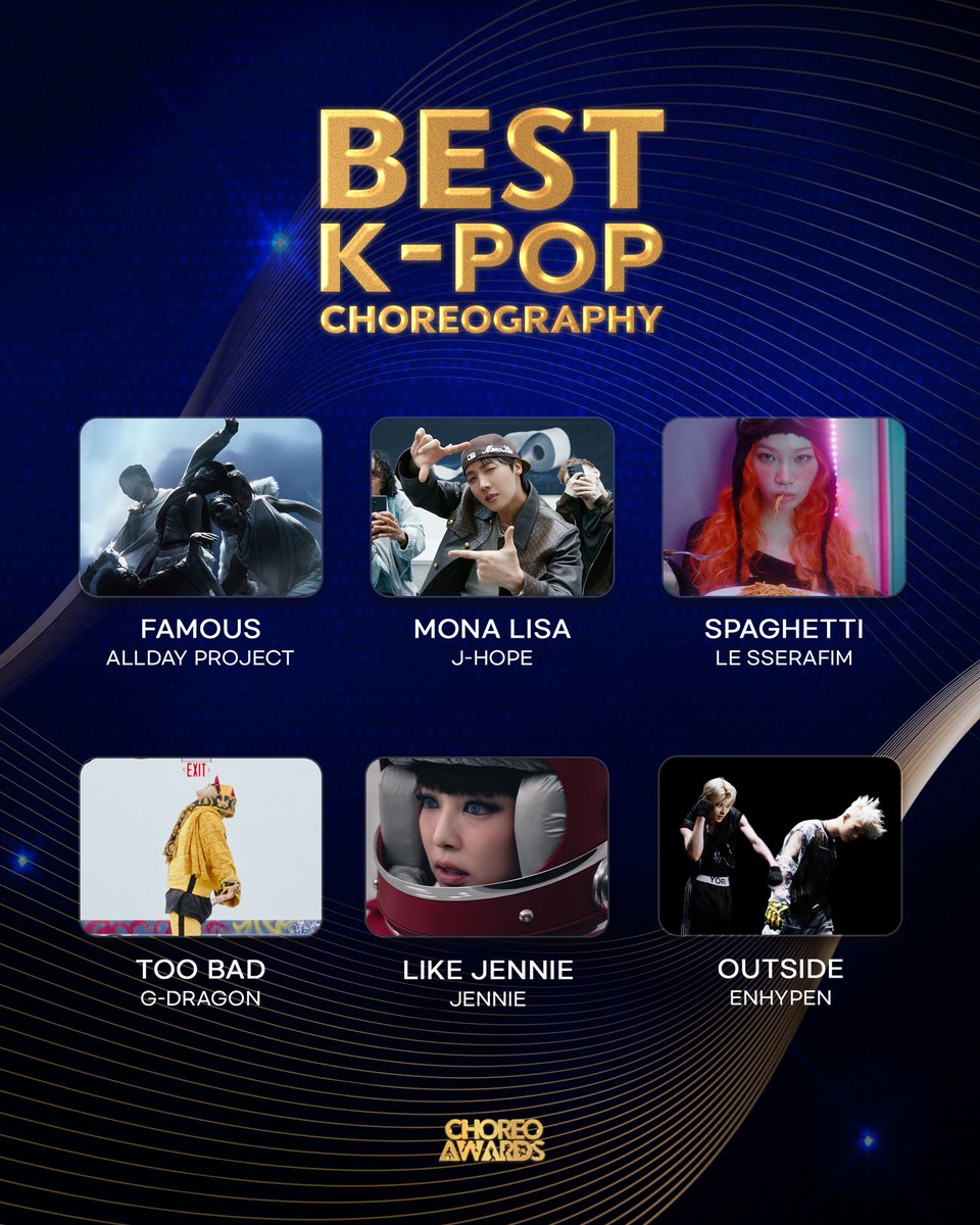 CHOREOAWARDS_kr's tweet photo. 2025년,
K-POP 퍼포먼스��� 최전선을 만들어낸 안무들.
🏆 올해의 K-POP 안무 부문 🏆

한 해 동안
전 세계 K-pop씬을 이끌어간
안무가들의 작품이 수상 후보로 선정되었습니다.

과연 어떤 작품이 차지하게 될까요?

1월 24일
2025 CHOREO AWARDS 에서 확인하세요.

2026.01.24 (Sat)
YES24 LIVE HALL https://t.co/QgnukaiTBX