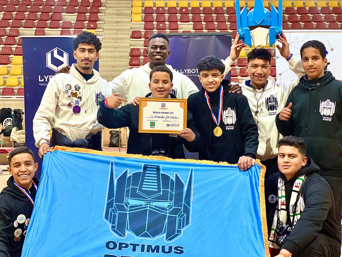 بعد انتهاء تصفيات سبها المحلية للروبوتات التي أقيمت في 9–10 يناير، ضمن منافسات تحدي الفيرست للتكنولوجيا ليبيا لموسم 2025/2026، نتقدم بالتهاني للفرق المتأهلة إلى بطولة ليبيا الإقليمية 🇱🇾:

▪️ Castle Team
▪️ Super Marvel Team
▪️ Optimus Prime Team