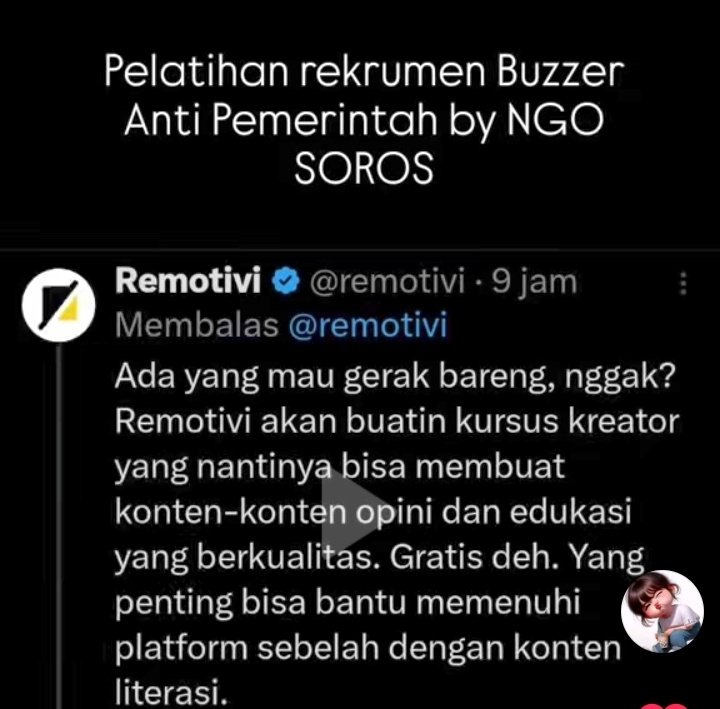 <a href="/herganatanegara/">Herga Natanegara</a> kok.masih kayaknya,coba lah sekali kali buktikan otak tumpul kalian jgn cuma bacottt nuduh buzzer doang,soal nya yg aku tahu buzzer banteng sama NGO kyk Multatuli ini yg banyak bayarannya,atau elu salah satu pesertanya