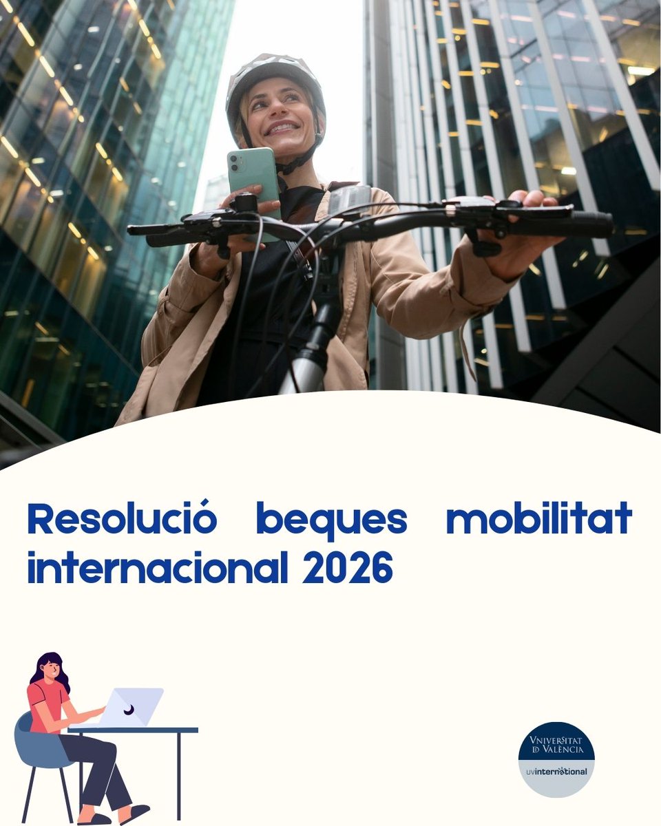 Ja s´ha resolt l´adjudicacióde les 40 beques de la convocatoria mobilitatinternacional de Doctorat2026.
📋Comproveusi esteu en la llista d´adjudicataris.

sl1nk.com/33JlP