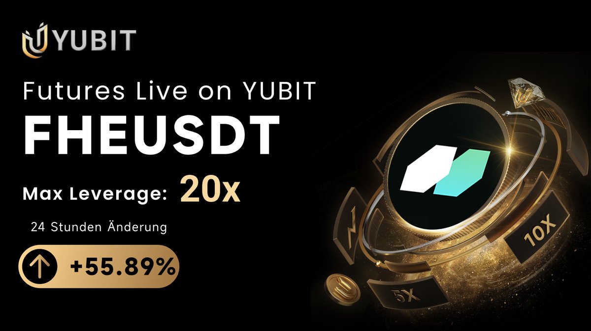 🚀 FHEUSDT: +55,89% in 24H

$FHE steigt stark mit 20x Hebel auf YUBIT 🔥

Jetzt traden 👉 yubit.com/trade/usdt/FHE…

#YUBIT #FHE #FHEUSDT #Futures #Krypto #Trading #20x
