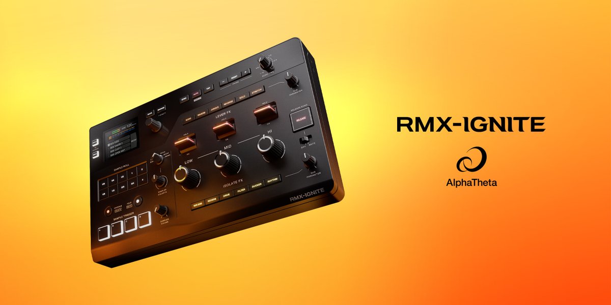 【新製品】新世代エフェクター「RMX-IGNITE」登場

従来の枠を超えた直感的な操作性で、楽曲をリアルタイムに再構築。
「音」だけでなく「動き」がパフォーマンスに直結する、まさにライブのための1台

唯一無二のライブ演奏感🔥
「RMX-IGNITE」がDJプレイを次の次元へ

詳細はこちら👇