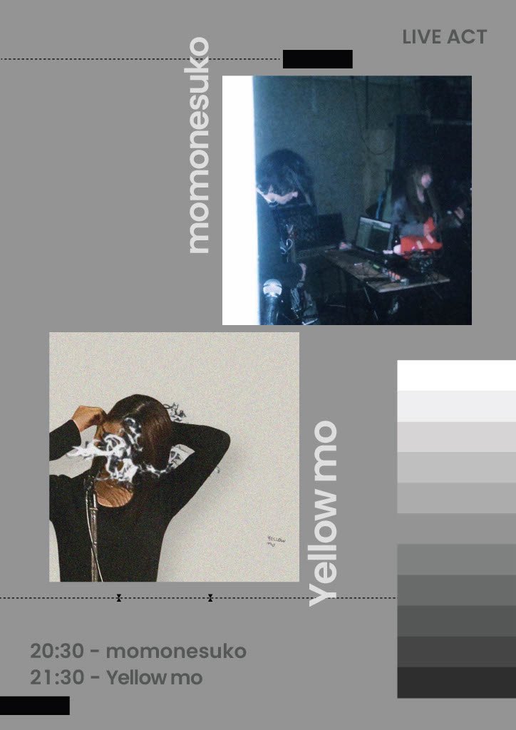 今日のYellow mo⚡️

“Gray Scale”
2026.1.15(Thu)
下北沢SPREAD <a href="/_spread_/">SPREAD</a> 
OPEN 20:00 / START 20:30
Adv ¥3,000 / Door ¥3,500 +1D

LIVE:
mononesuko
Yellow mo

📹生配信↓↓
youtube.com/watch?v=9F2tmj…

ご予約はDMまで！