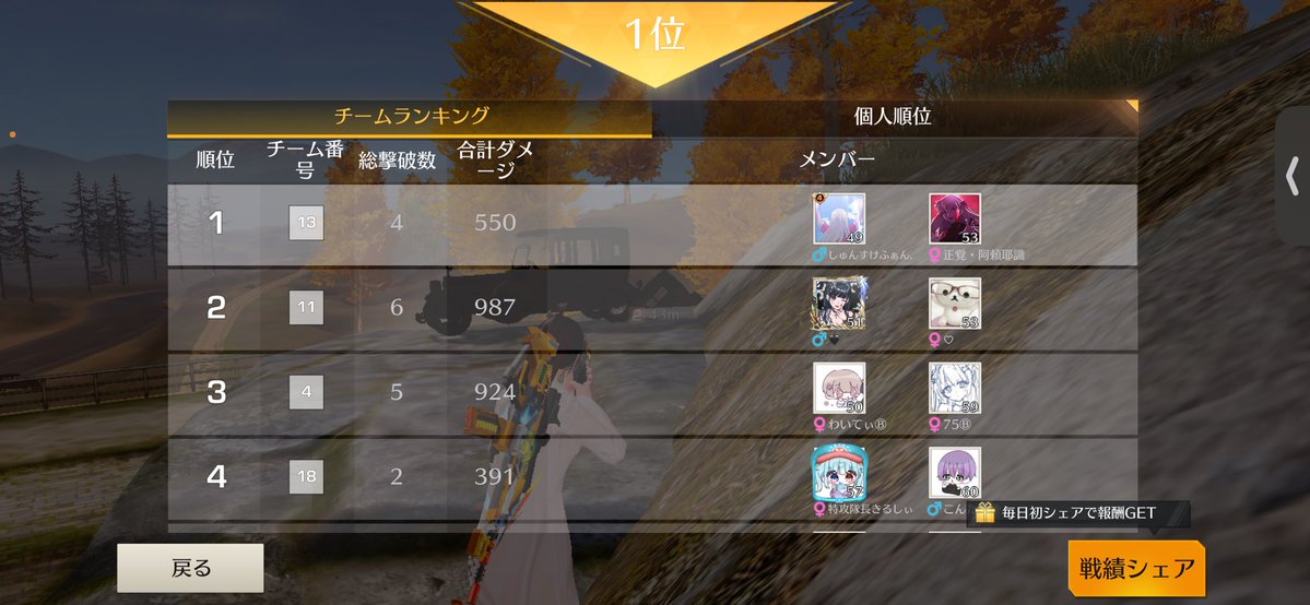 _sie1u's tweet image. 今日は勝てた✌︎('ω')✌︎ナイス