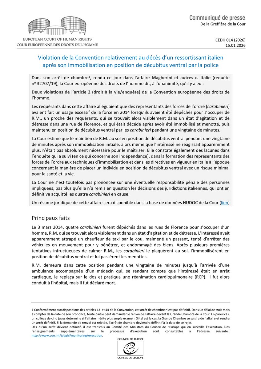 ECHR CEDH tweet media