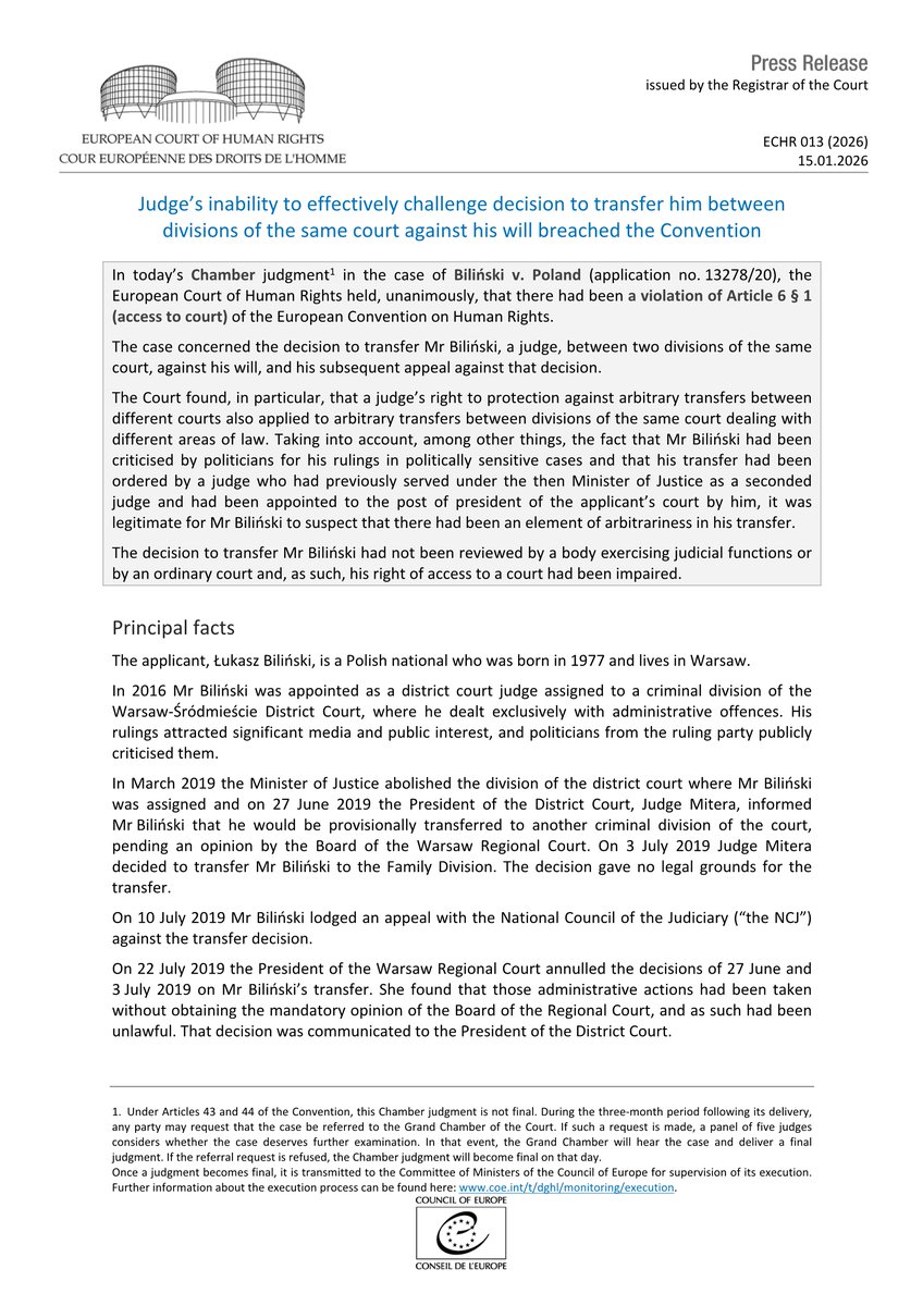 ECHR CEDH tweet media