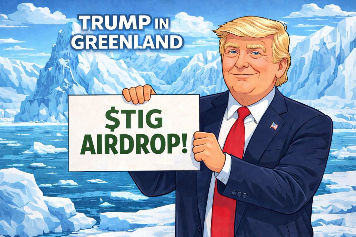 New Airdrop: GreenlandTIG Airdrop
Reward: $2 worth $TIG tokens
Distribution date: 5 February, 2026

🔗Airdrop Link: t.me/GreenlandTIGAi…

- Complete All task of the airdrop
- Submit your SOL wallet address
- This Airdrop reward for random 500 users