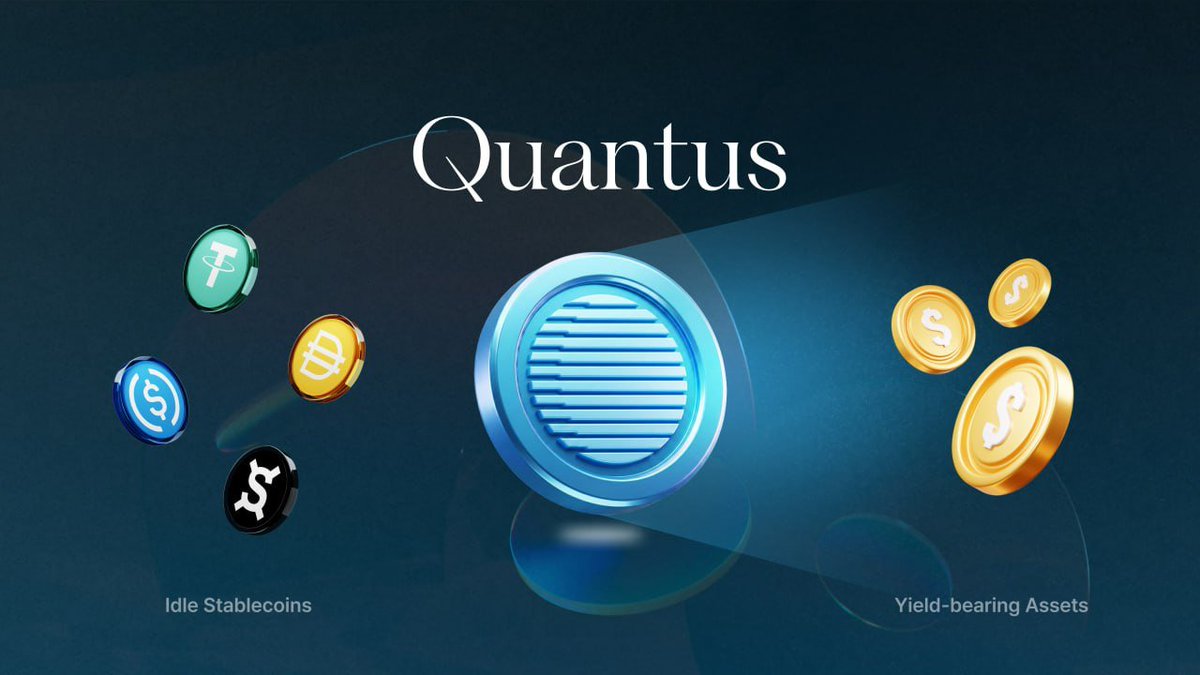 Quantusfi's tweet image. 1/ Introducing Quantus.fi

Stablecoins power DeFi — but most of them sit idle or earn inefficient yield.

Quantus is a unified yield layer for stablecoins, built to turn passive capital into institution-grade, yield-bearing assets.