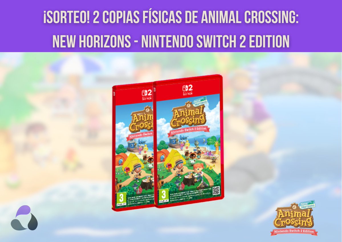💥SORTEAZO💥

¿Nos echabais de menos? Pues no os preocupéis que ya estamos aquí para empezar el año con buen pie. 😎
Volvemos por todo lo alto con el sorteo de dos copias físicas de Animal Crossing: New Horizons - Nintendo Switch 2 Edition para celebrar su salida, además de la
