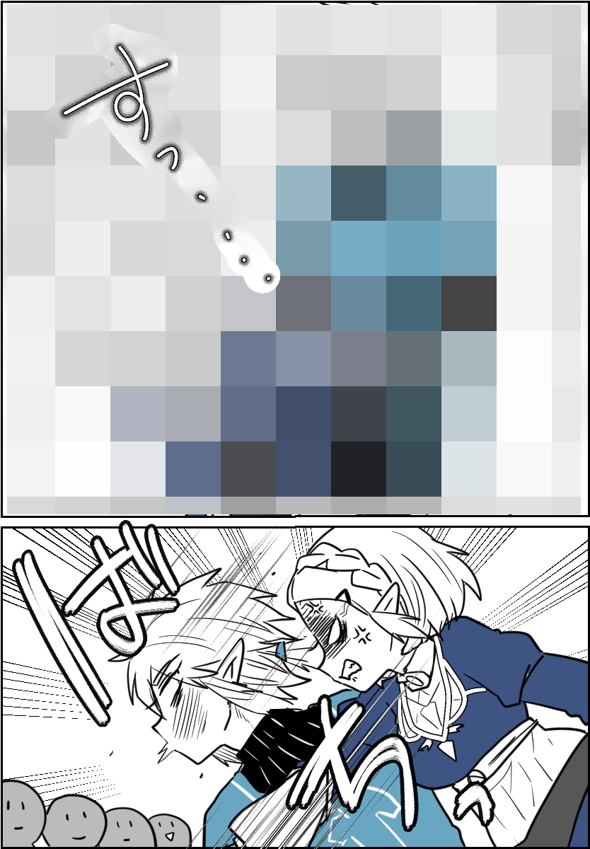 センシティブになってしまったので反省した絵です…X君ごめんね…😢 