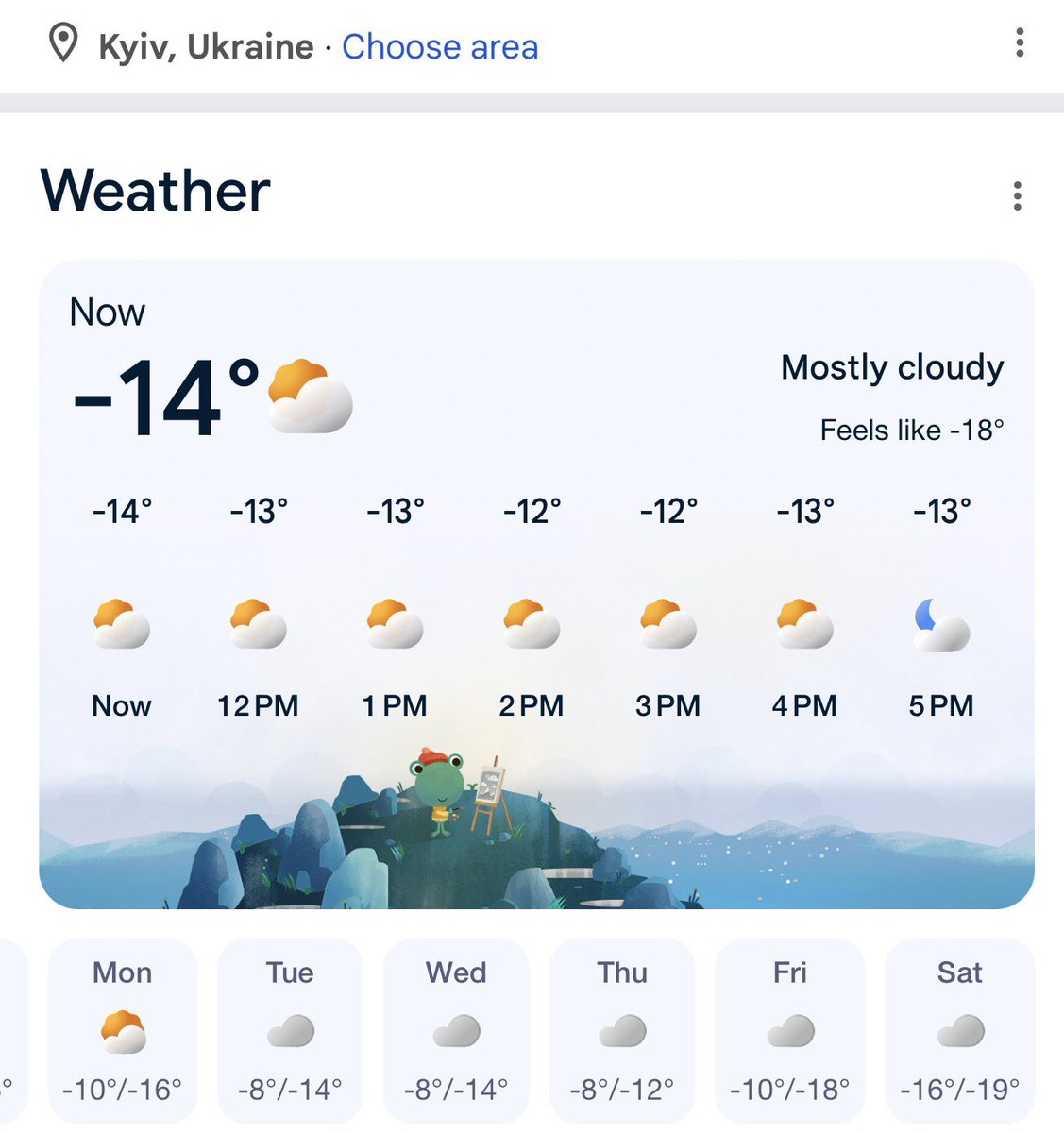 yarotrof's tweet image. This is the weather forecast for Kyiv for the next two weeks, in Celsius and Fahrenheit. The coldest winter in decades. Russia timed its missile and drone strikes on heating and electricity infrastructure to maximize civilian suffering caused by this. Imagine how it is to live in…