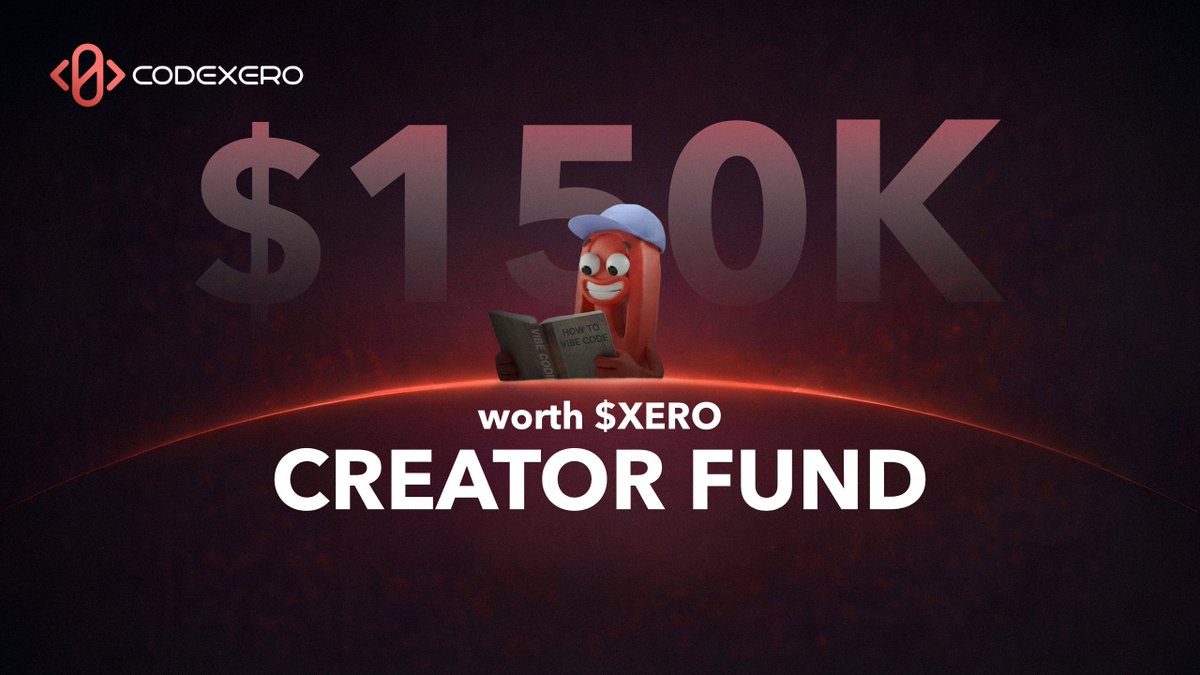 CodeXero_xyz's tweet image. You bring the idea + execution. We bring the runway. $150K $XERO Creator Fund is live. 

So what are you shipping first? 

Become Xero Creator Now 🔻🔻
