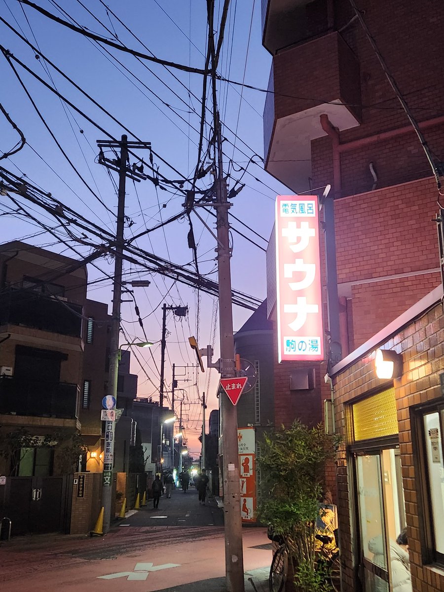 ibiru's tweet image. 夕方に駒の湯へ。サナ活よりサウナ活