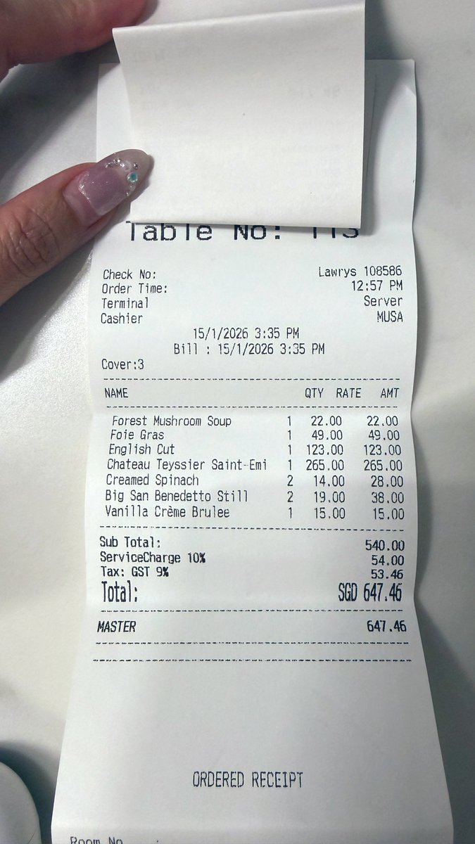 fearlessbarb13's tweet photo. Laki saya gak banyak cincong. Tinggal bilang, “Sayang, aku mau lunch sama temen,” dia langsung jawab, “Ya udah, bayarnya pakai kartu aku aja.”

And yes… bill-nya sekian.. 💳✨ https://t.co/7UT4TG444A