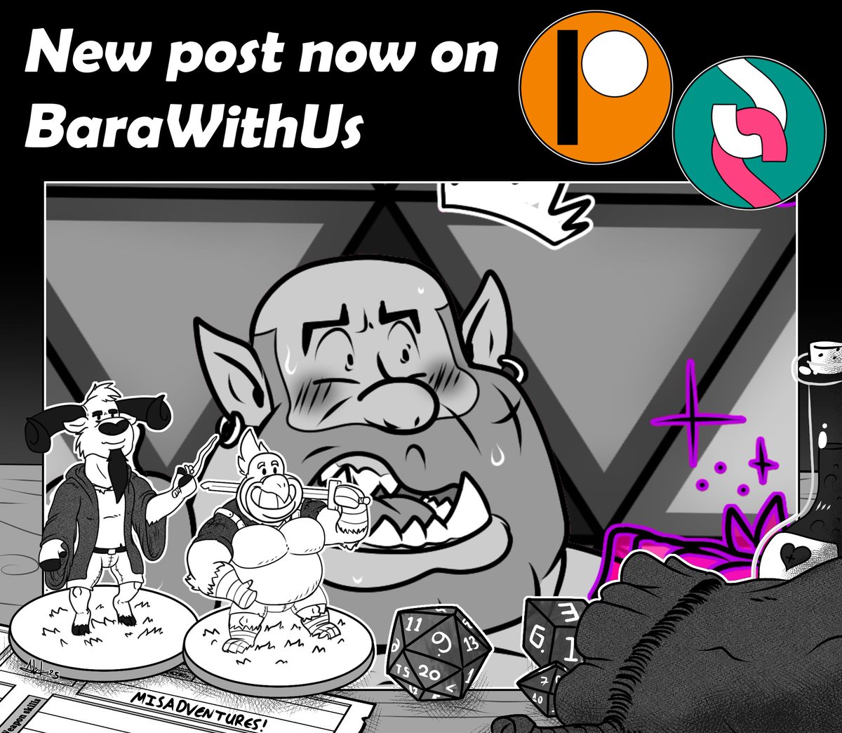 New Misadventures update now available for BWU subscribers!
 
Patreon: patreon.com/barawithus
Subscribestar: subscribestar.adult/barawithus
 
If you also like you can check out other posting sites here:
 linktr.ee/xeralex
 
 Posted using PostyBirb