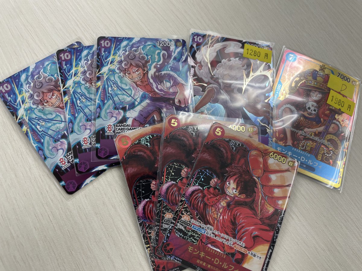 ポケモンカード&ワンピースカード ワンピース シングルカード多数入荷しました🎵 黄色ラベルは傷あり商品