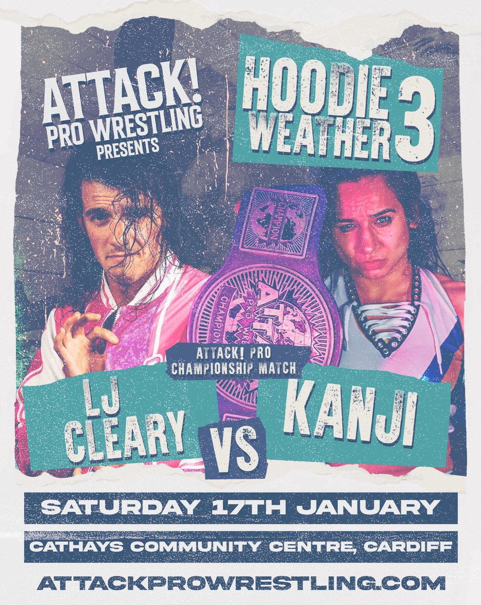 ATTACKWrestling's tweet photo. We’re just days away from our weekender with @MysteryWrestlin!

Both HOODIE WEATHER 3 and Mystery Wrestling 21 are completely sold out. There will be no tickets available on the door.

10 final 🎟️ remain for the Mystery Wrestling Bonus Show on Saturday👇
https://t.co/Eae0iEkC9D https://t.co/s1TErjbRMs