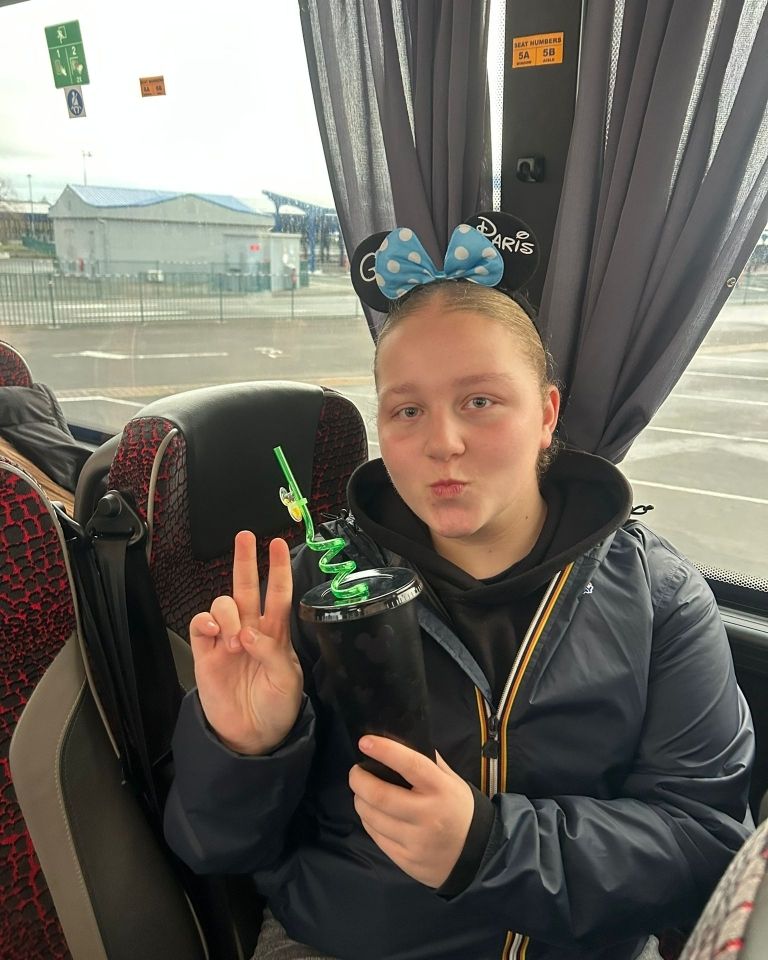 GeorgeEliotAcad's tweet image. Pupils are out and about exploring Disney today, especially these three happy winners for participation in the maths seminar.