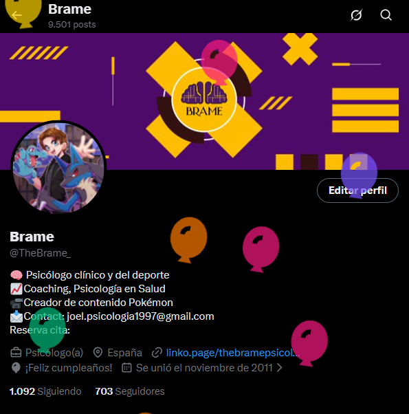 Me están LLENANDO EL PERFIL DE GLOBOS!!
Ya son 29 veces que me pasa el 15 de Enero...