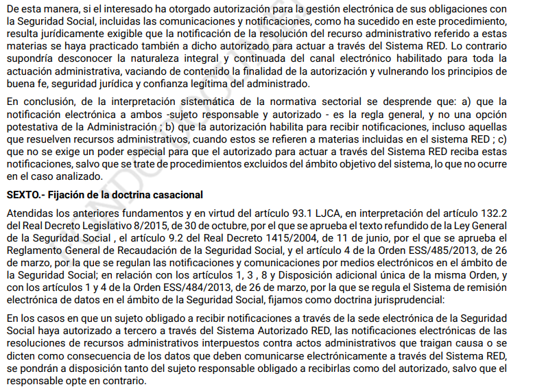 humanizasanidad's tweet image. ⚖️STS 763/2025, de 16/06/2025, RCA 5565/2022. Id Cendoj: 28079130032025100105. Sobre #notificaciones #electrónicas #sede #electrónica de la #Seguridad #Social en caso de #autorizacón a #tercero a través del sistema Autorizado RED.