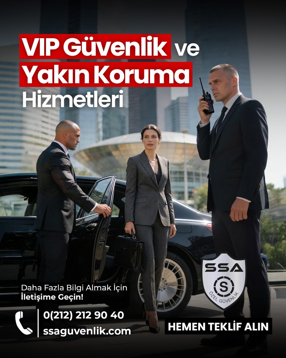 🔒 VIP Güvenlik &amp; Yakın Koruma Hizmetleri

Güvenlik, detaylarda başlar.
Riskleri önceden gören, her an hazır, profesyonel bir ekip fark yaratır.

Hemen Teklif Alın!
🌐 ssaguvenlik.com
📞 0 (212) 212 90 40

#VIPGüvenlik #YakınKoruma #VIPKoruma #SSAÖzelGüvenlik #SESAGroup
