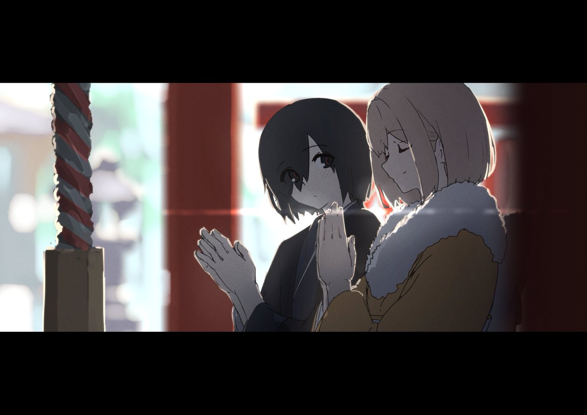 新年絵(大遅刻)
今年もソルくんとリールちゃんを何卒よろしくお願いいたします
＃OC　＃一次創作