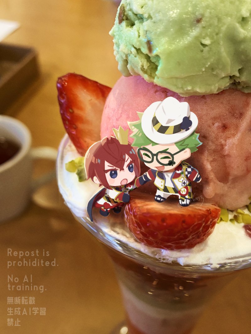 nmo6833's tweet image. トレリド♣️🌹
🍓の日なので🍓なやつ再掲