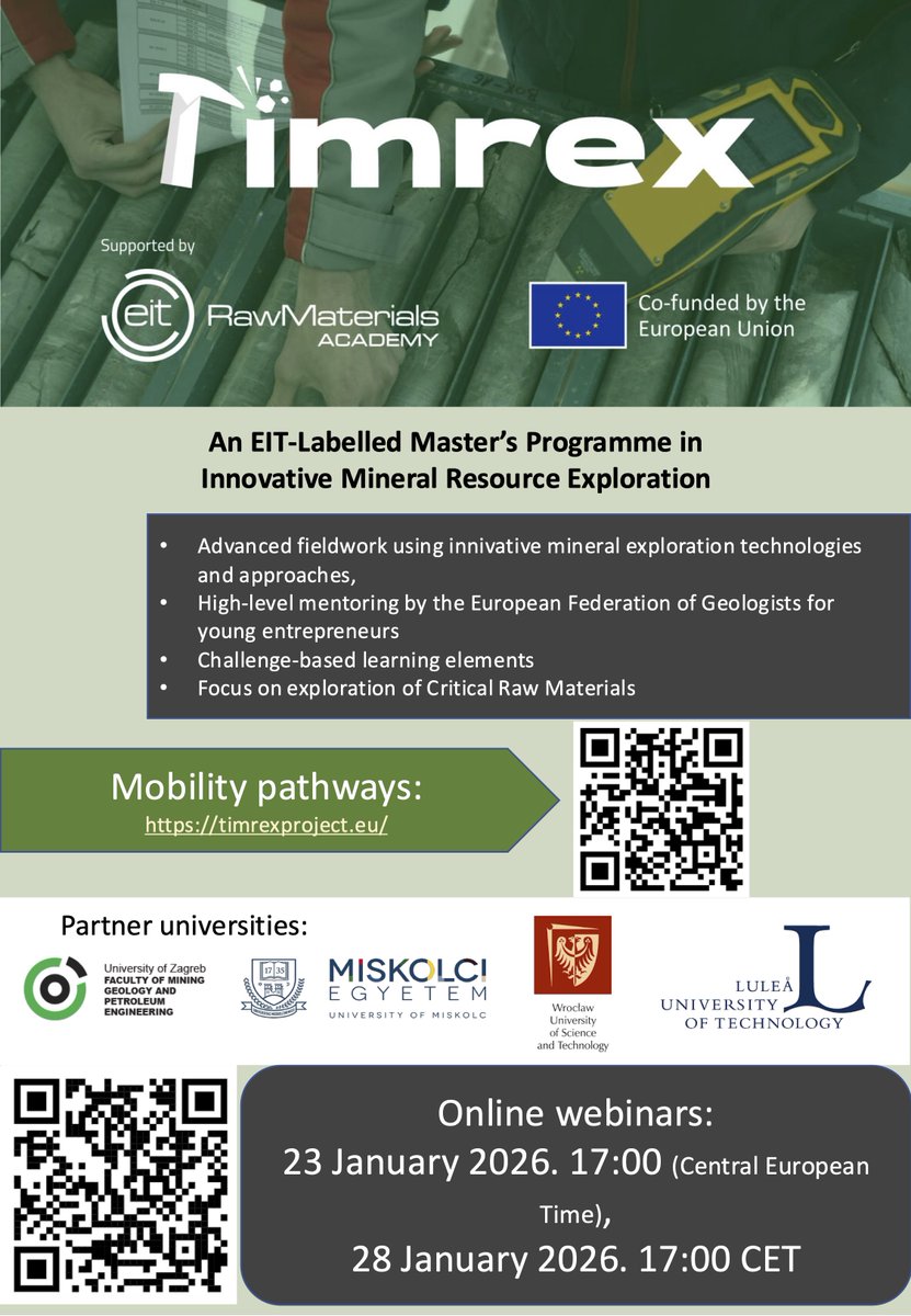 TIMREX MSc in Mineral Exploration tweet media