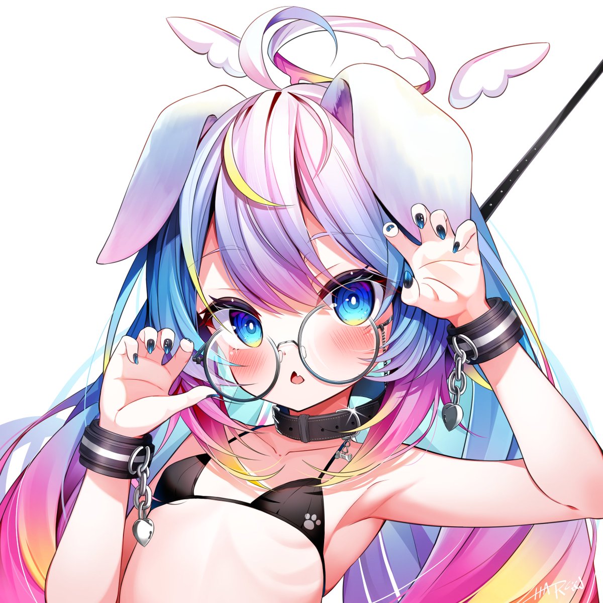 fusen_haru_'s tweet image. 名前変えたからそれに合わせてアイコンも変えようと描いてみた！
（自分がVRChat内で使っているアバター）