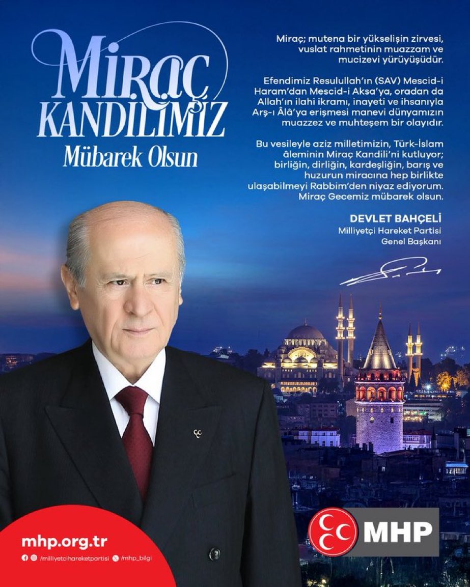 Miraç Kandilimiz kutlu olsun.