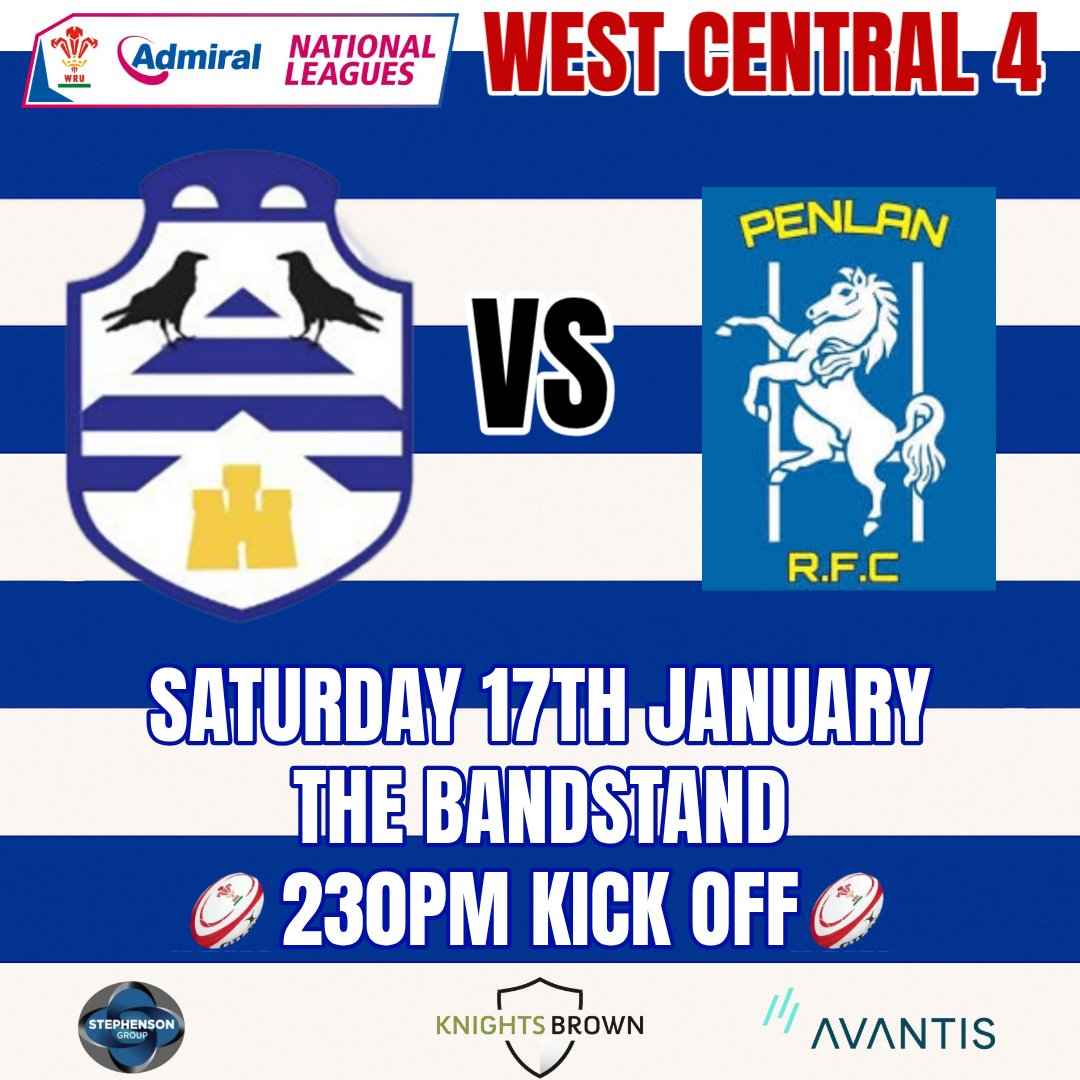 BridgendSports's tweet photo. No January Blues for us with three Blue & White squads out this Saturday!
๐ 1st XV host Penlan RFC on the Bandstand in WRU West Central Division 4.
๐ The โAโs face Port Talbot Panthers RFC
๐ Youth Squad are away at Skewen RFC.
๐ป Clubhouse open ๐ตโช๏ธ
#COTS #COTSAS #COTSY https://t.co/tNtsmxfxpa