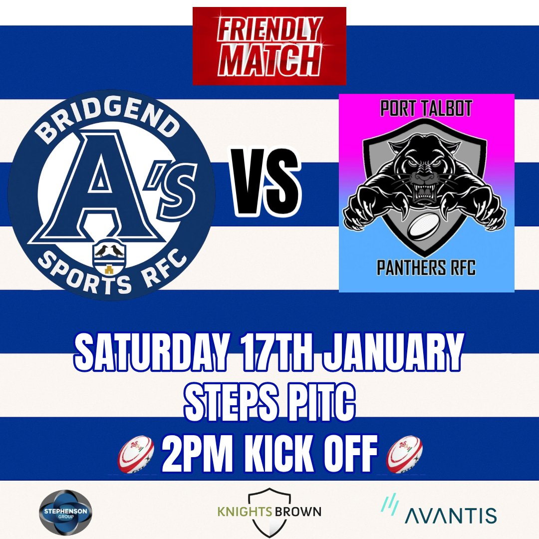 BridgendSports's tweet photo. No January Blues for us with three Blue & White squads out this Saturday!
๐ 1st XV host Penlan RFC on the Bandstand in WRU West Central Division 4.
๐ The โAโs face Port Talbot Panthers RFC
๐ Youth Squad are away at Skewen RFC.
๐ป Clubhouse open ๐ตโช๏ธ
#COTS #COTSAS #COTSY https://t.co/tNtsmxfxpa