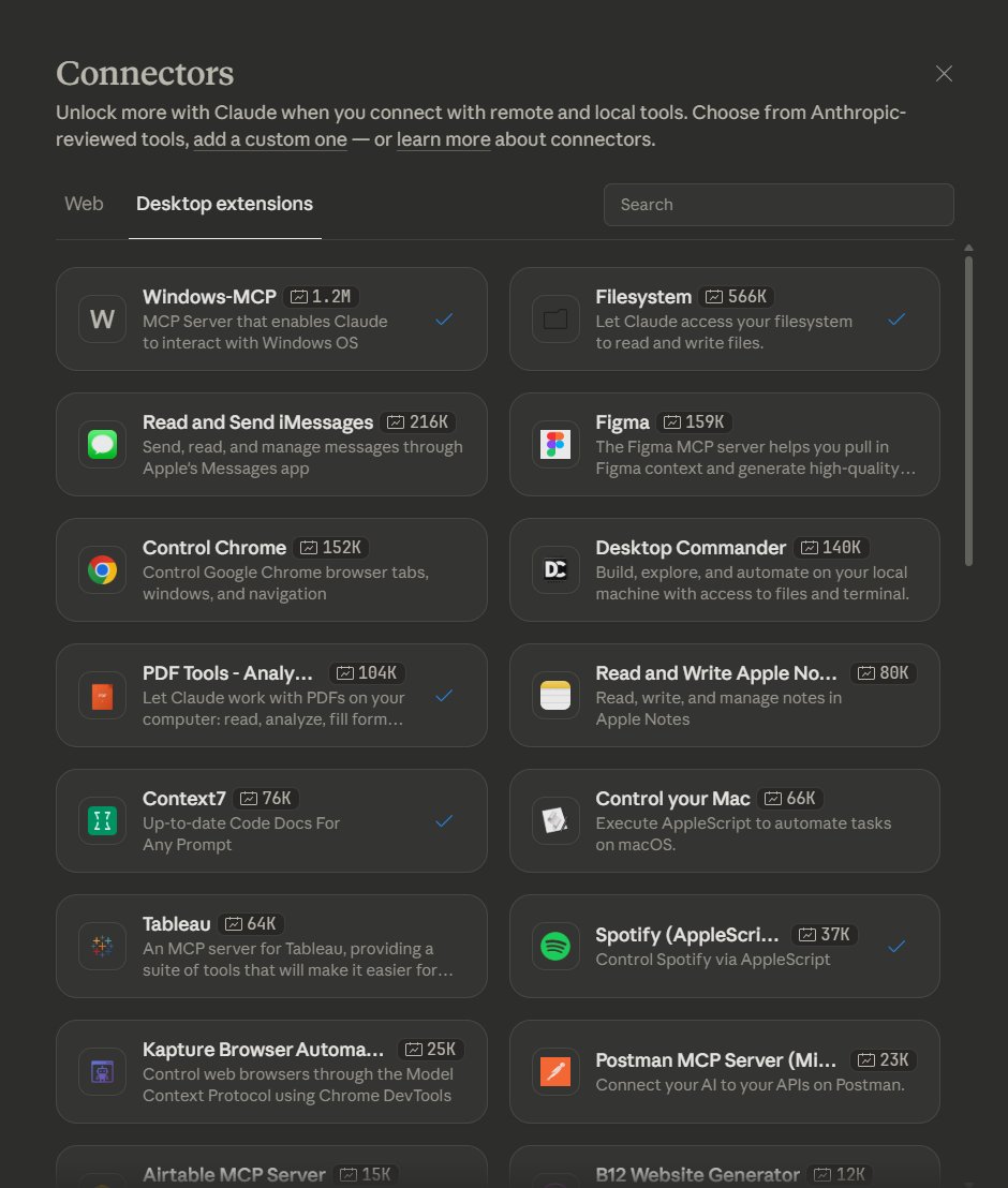 Connector gallery list