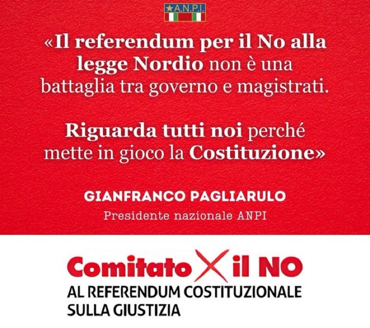 annapaolasanna's tweet photo. La legge Nordio riguarda tutti noi perché mette in gioco la Costituzione. Al referendum votiamo NO. #ReferendumGiustizia #VotaNo #IoVotoNo https://t.co/zRR5bMpDIN