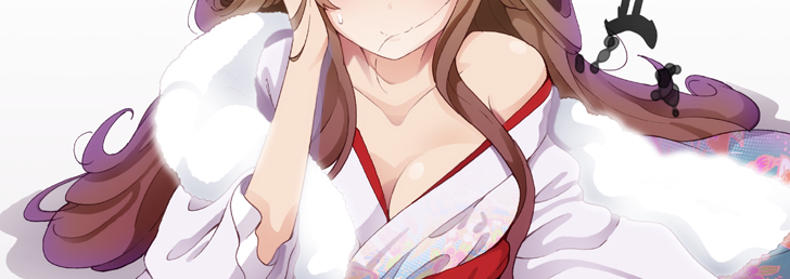 金剛(艦これ) 「縦長チャレンジ。艦〇れ、金〇。」|わた・るぅー💮ヤングドラゴンエイジのイラスト