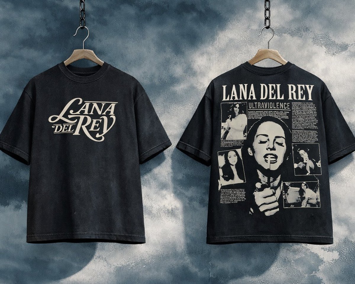 knittstore's tweet photo. Ultraviolence energy on fabric. 🖤
Vintage-washed oversized LANA DEL REY tee — clean logo front, full statement back print.
For the ones who romanticize sadness &amp; look good doing it. 😮‍💨

Limited pieces. Go shop now on
(https://t.co/McXvx6fIA8) https://t.co/JcOdrF4qEr