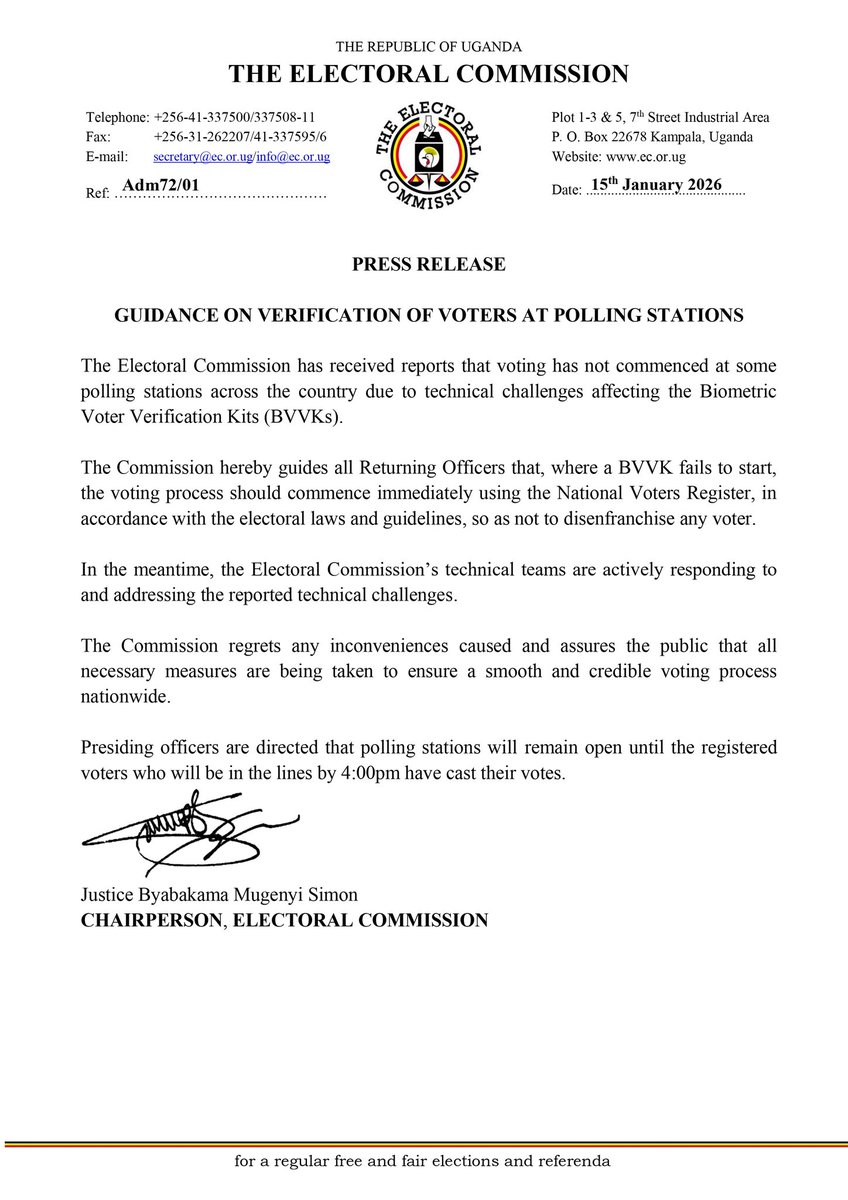 The Electoral Commission - Uganda tweet media
