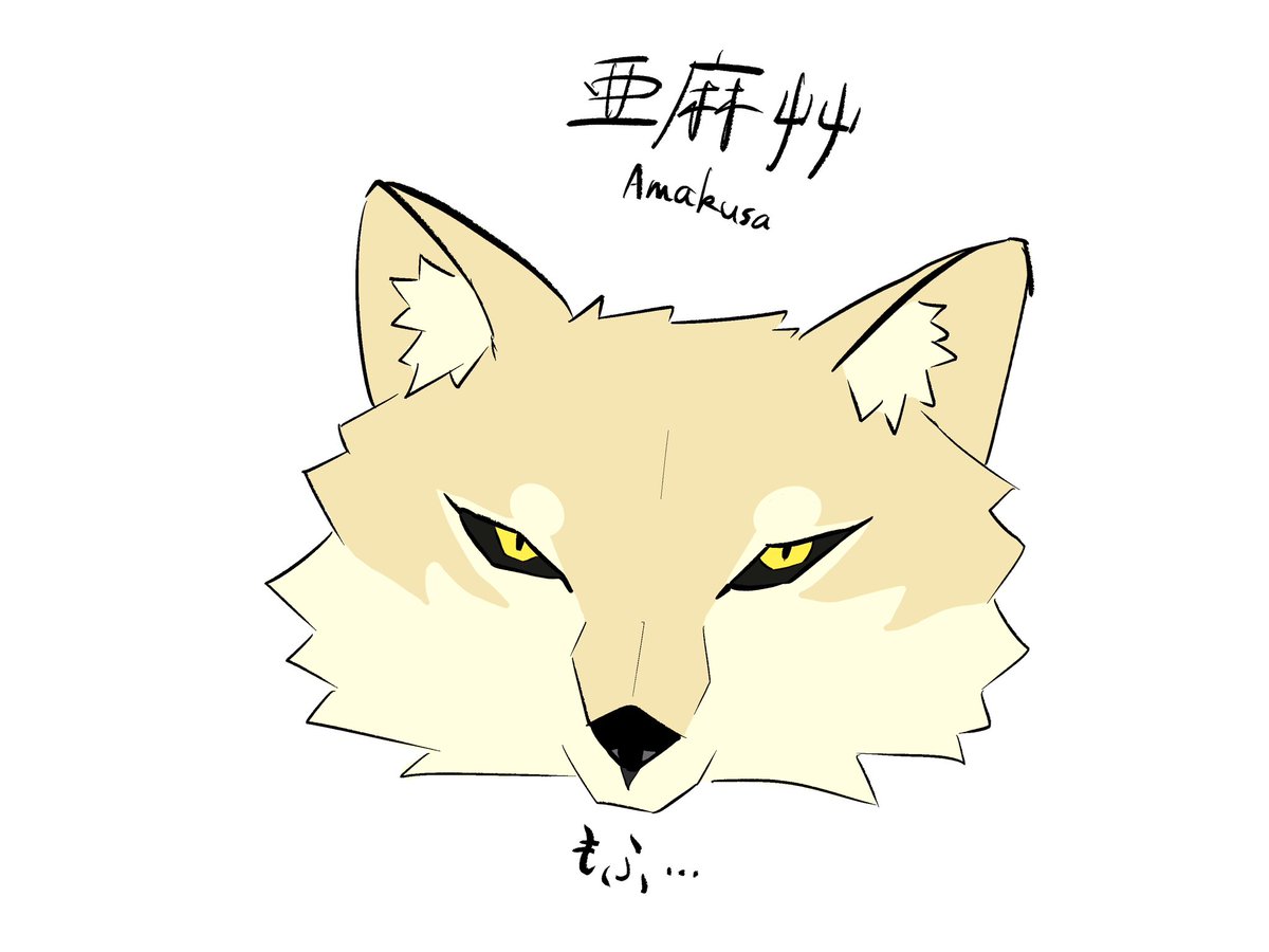 Srg_Ataki's tweet image. おじ狼さんの亜麻艸さん（絵では敬称略🙏）描きました！目がキリッとしてて良きです！😆

タグ付けってどうなのかな､､😅不都合あったらすみません！