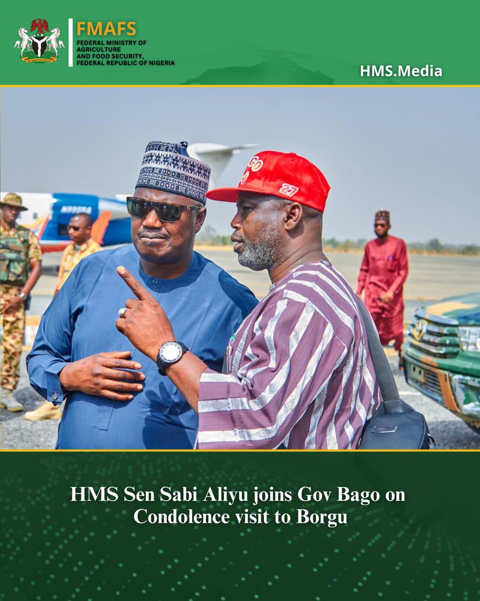 I welcomed Gov. Mohammed Umaru Bago <a href="/HonBago/">His Excellency Mohammed Umaru Bago</a> in Borgu following the tragic attack that claimed lives.

 My heartfelt sympathies to the affected families. 

May the departed rest in peace, and may lasting peace return to Borgu and Niger State.