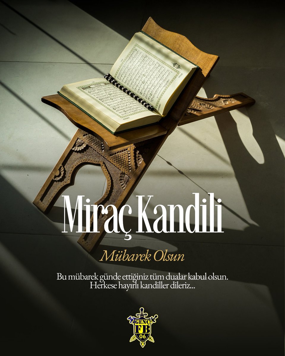Tüm İslam Aleminin Miraç Kandilini kutlar, hayırlara vesile olmasını dileriz. 

#GFB06