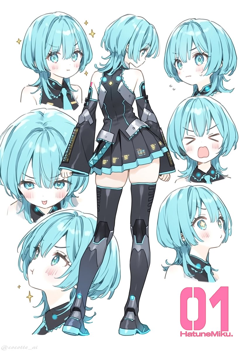 cocotte_ai's tweet image. #初音ミク ウルフカットミクさん
近未来機装…