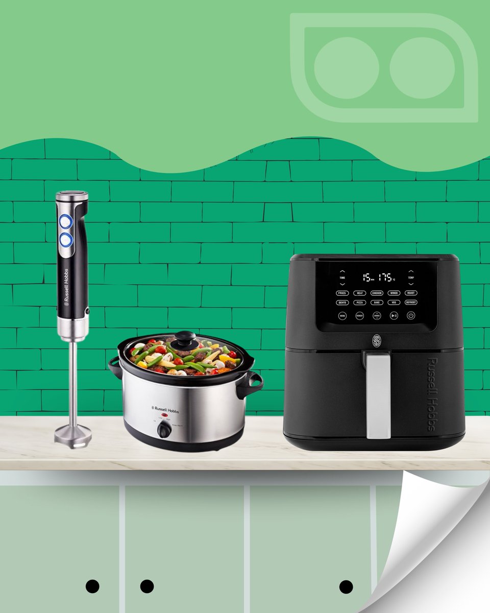 lootcoza's tweet image. Russell Hobbs helps from Day One. From early lectures to late-night study sessions, cook quick meals, brew strong coffee, and keep it simple with reliable appliances made for student life.
