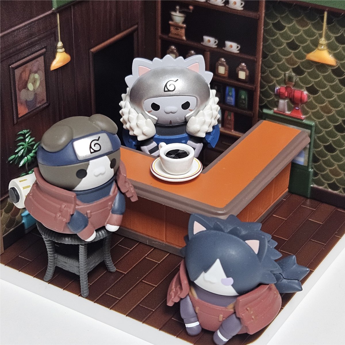 QT3759's tweet image. 냥이들 집해줬어요
너무 귀여워.......................