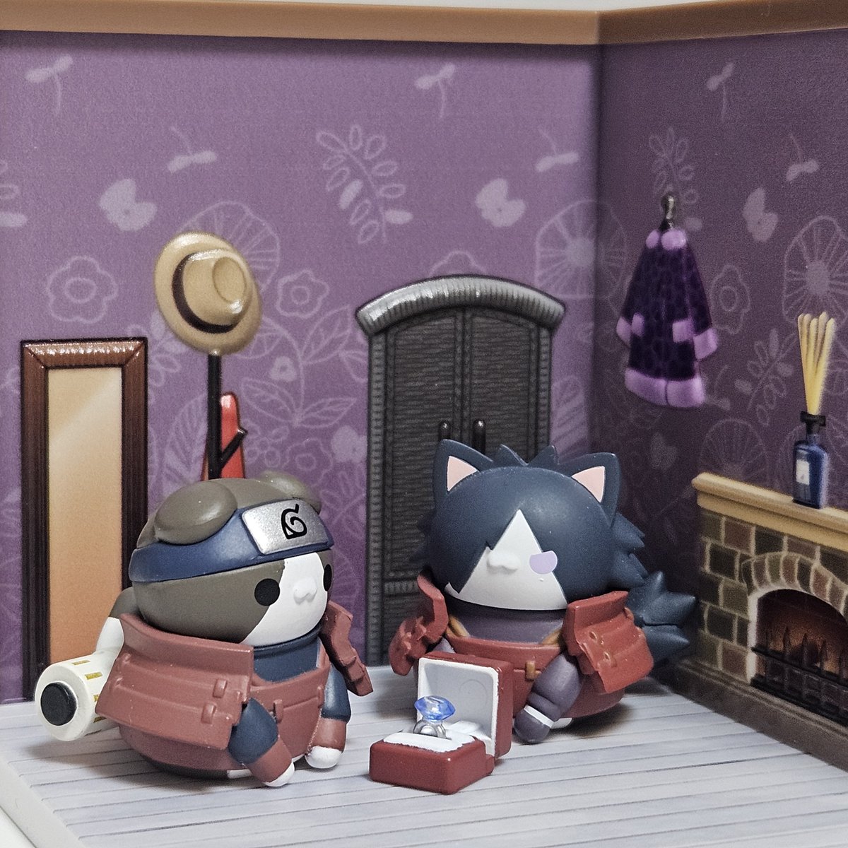 QT3759's tweet image. 냥이들 집해줬어요
너무 귀여워.......................